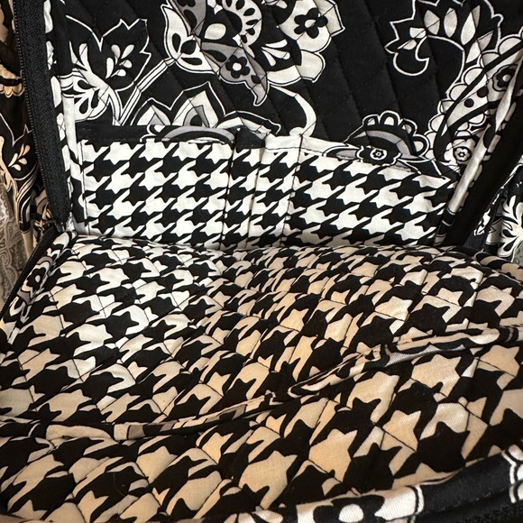 Vera Bradley Black Paisley Campus Backpack - Picture 5 of 7